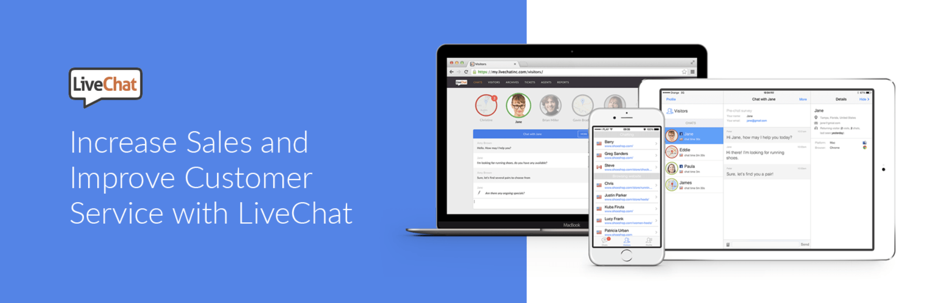LiveChat sales and customer service plugin
