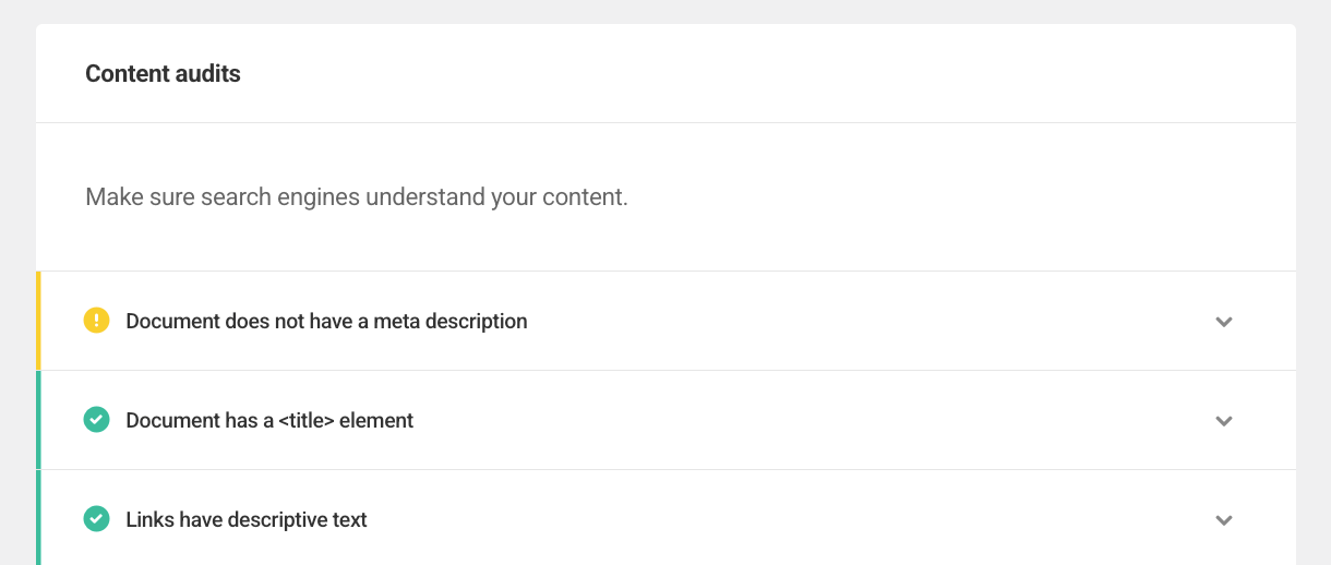 SEO audit report in SmartCrawl