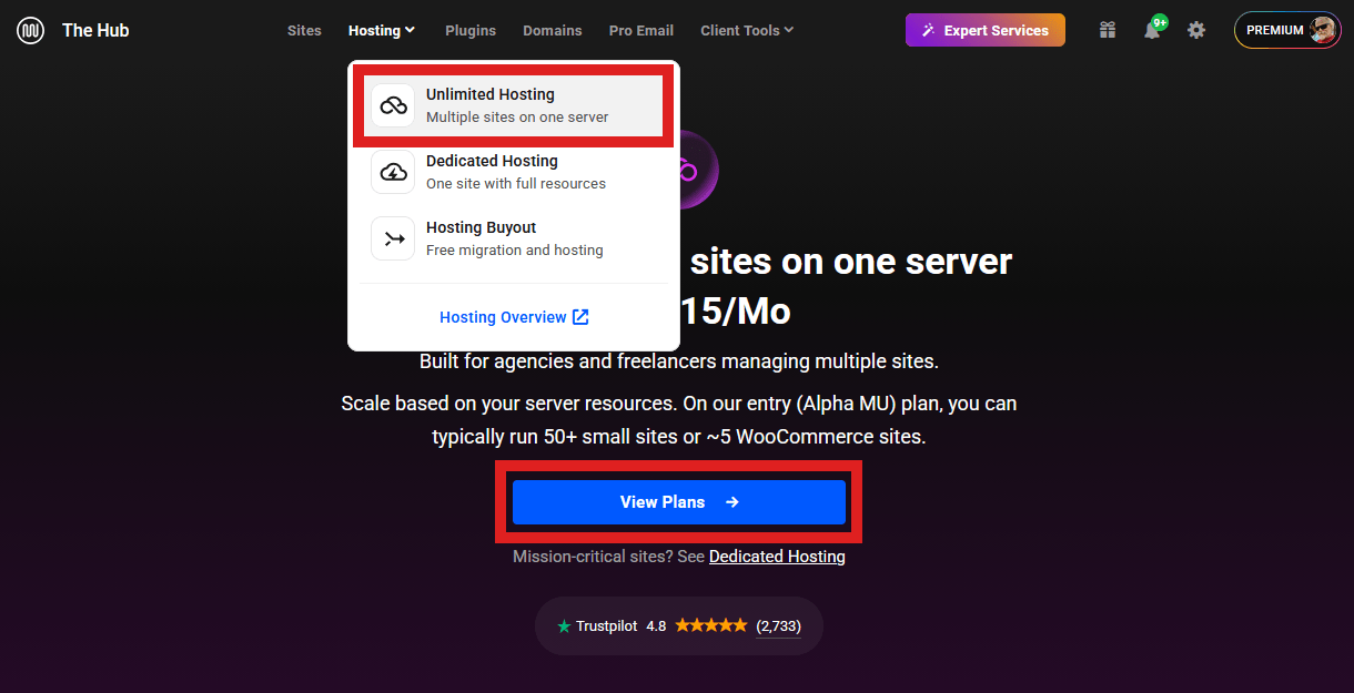 Get started with WPMU DEV Unlimited Hosting